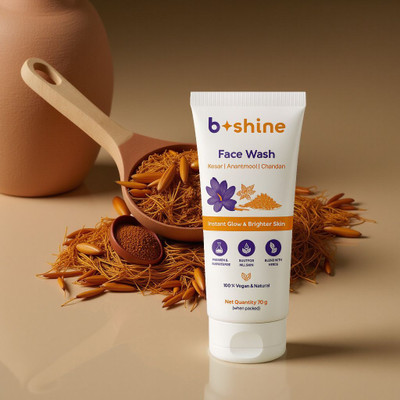 B Shine Naturals Kesar Anantmool Chandan Skin Lightening & Tan Removal For Natural Glow & Spotless Skin | F-96 Face Wash(70 g)