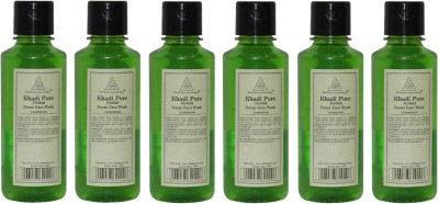 Khadi Pure HERBAL NEEM FACE WASH-PACK OF 6 Face Wash(1260 ml)