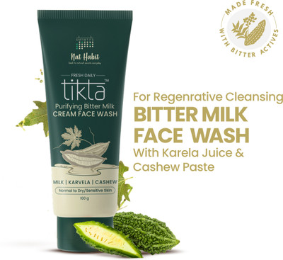 Nat Habit Acne Control & Glowing Skin Purifying Bitter Milk Face Wash(100 g)