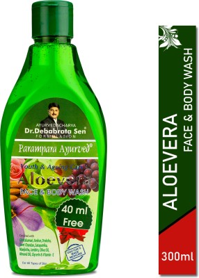 Parampara Ayurved Aloevera  Natural Source of Vitamin A,B,C,E & Retinol Face Wash(300 ml)
