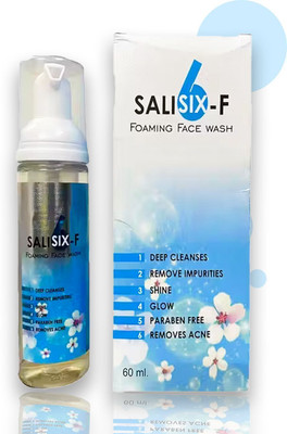 salisix F- Prevent Acne by Deep- Cleaning Pores & Controlling Oil Face Wash(60 ml)