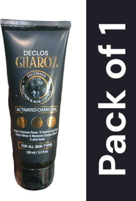 DECLOS charoz facewash with activated charcoal Face Wash(100 g)