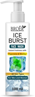 BROER Ice Burst Oil Clear Facewash For Instant Freshness & Fairness | Icy Cool Mint Face Wash(100 ml)