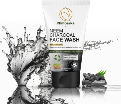 NIMBARKA Neem Charcoal Facewash Deep cleansing, Anti-bacterial & Oil control 100ML Pack of 1 Face Wash(100 ml)