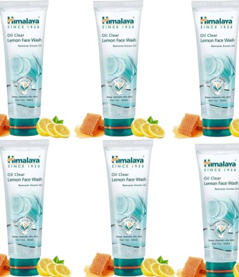 Himalaya Herbals Oil Clear Lemon  50 ml pack of 6 Face Wash(300 ml)