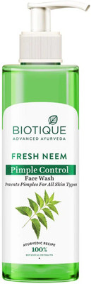 BIOTIQUE Fresh neem pimple control face wash_200ml Face Wash(200 g)