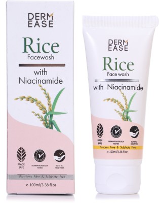 DERMEASE Rice With Niacinamide for Bright Glowing Skin  Face Wash(100 ml)