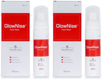 Brinton GlowNise Deep Cleansing Skin Sulphate Free  (60 ml) x Pack of 2 Face Wash(120 ml)