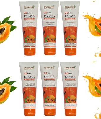 Subaxo Herbal Papaya Blemish Treatment /Pack of 6(each120ml) Face Wash(720 ml)