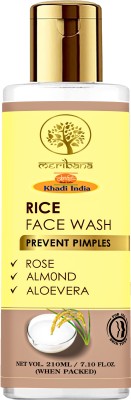 MeriBana Khadi Herbal Rice Water Bright Cleansing  for Glowing Skin | Cleanser for Uneven Skin Tone | Korean Skin Care Products Face Wash(210 ml)