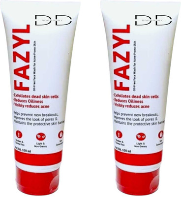 DOOMSDAY FA-ZYL OIL FREE FACEWASH FOR ACNE FREE SMOOTH GLOWING SKIN PACK OF 100ml x 2 Face Wash(200 ml)