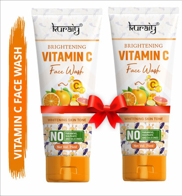 kuraiy  Cream Deep Moisturizing Cream Face wash Tube pack of 2 Face Wash(75 ml)