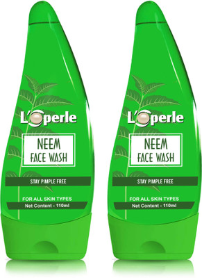 LOPERLE Purifying Neem  For Acne and Pimple | Glowing and clear Skin | Pure Neem Extract | Cleanses and Soothes skin Face Wash(110 ml)