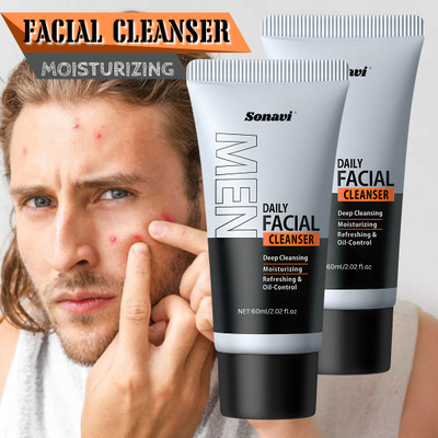 Sonavi All Skin Type Men’s Foaming  | Non-Oily & Face Cleansing Formula Face Wash(120 ml)
