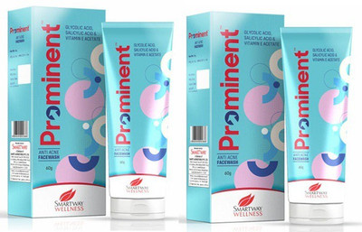 Volant Prominent Anti Acne facewash 60 gm (pack of 2) Face Wash(120 g)