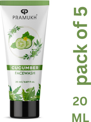 PRAMUKH Cucumber face wash (Pack of 5) Face Wash(20 ml)