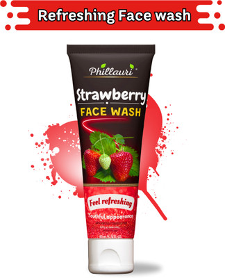 Phillauri Strawberry with Strawberry Extracts | For Normal to Dry Skin | For Hydrating & Glowing Skin Face Wash(60 ml)
