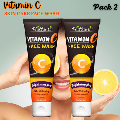 Phillauri Vitamin C Face wash For Hydrates skin(pack of 2) Face Wash(120 ml)