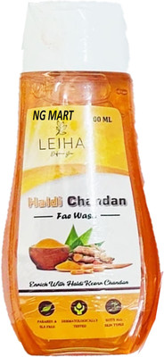 NG MART LEIHA HALDI CHANDAN FACEWASH FOR GLOWING & BRIGHTNING SKIN PACK OF - 100ml x 1 Face Wash(100 ml)