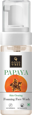 GOOD VIBES Papaya Foaming  Face Wash(150 ml)