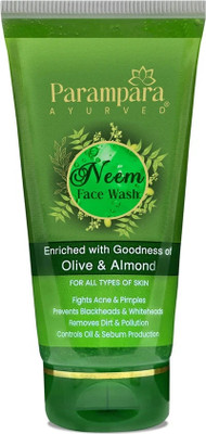 Parampara Ayurved Deep Cleaning Soft Skin for Acne or Pimples Salicylic Acid Neem Face Wash(150 ml)