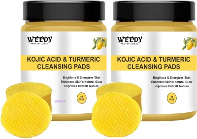 WEEDY Kojic Acid Turmeric Cleansing Pads - BPO Face Wash(200 g)