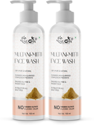 Laugha Multani Mitti  For Oliy Skin Redient Face Remove Dir-ts, Controls Acne, Pimple Face Wash(200 ml)