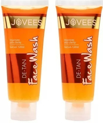 JOVEES De-Tan for brighter & even toned skin with Liquorice & bearberry extract Face Wash(240 g)