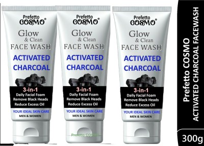 Prefetto COSMO Charcoal Deep Pore Pack Face Wash(300 g)