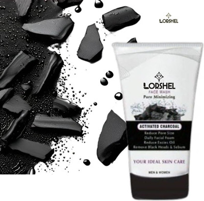 LORSHEL Charcoal : Get the Clear, Smooth Skin You’ve Always Wanted Face Wash(100 ml)