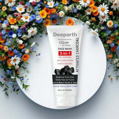 Deeparth 3 in 1 Activated Charcoal 1pic Face Wash(150 g)