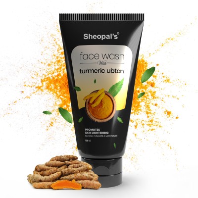 Sheopals Turmeric Ubtan  For Tan Removal| Repair Sun Damage| Brightens Skin|  For Natural Glow| Chemical Free | Suitable For Men And Women Face Wash(100 ml)