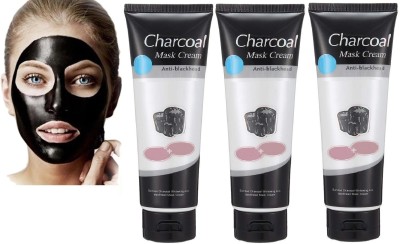 HUZURLU pimple , blackhead whitehead remover charcoal peel of mask for all men and women Face Wash(390 g)