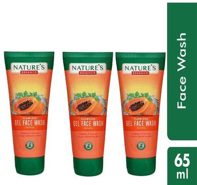 Nature's Essence FLAWLESS GEL FACE WASH PAPAYA 50ML (PACK OF 3) Face Wash(150 ml)