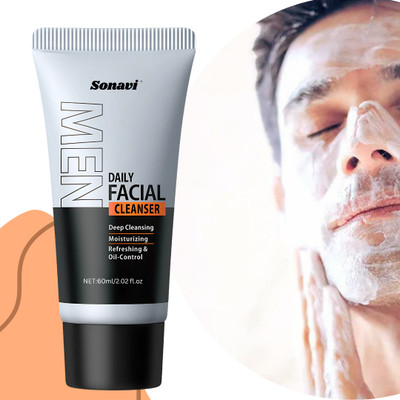 Sonavi Clear Foam for Men & All Skin Type Foam Face Wash(60 ml)