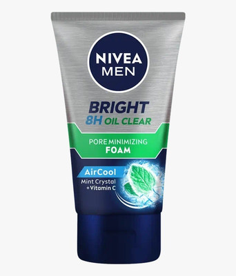 NIVEA MEN Bright Oil Control Pore Minimizing Foam (IMPORTED) Face Wash(100 ml)