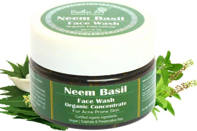 RUSTIC ART Organic Neem Basil  Concentrate 50g Face Wash(50)