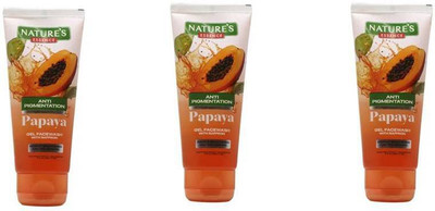 Nature's ANTI PINGMENTATION PAPAYA GEL FACE WASH 50ML*3 Face Wash(150 ml)