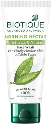 BIOTIQUE MORNING NECTAR MOSTURIZER FACE WASH 100ml DARK SPOT REMOVER FACE WASH ( FOR ALL SKIN TYPE) Face Wash(100 ml)
