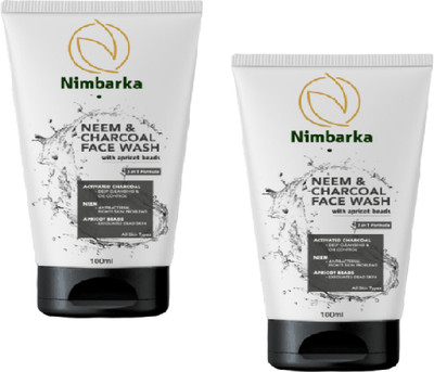 NIMBARKA NEEM+CHARCOAL FACE WASH 100ML EACH PACK OF 2 Face Wash(200 ml)