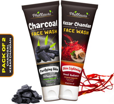 Phillauri Keshar Chandan And Charcoal  For Skin Refreshing For Men & Women Face Wash(120 ml)