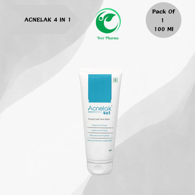 tree pharma Acnelak 4 in 1 Pimple care  Face Wash(100 g)