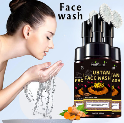 Phillauri Glowing Radiance Ubtan Facial Cleanser Foaming Face Wash(450 ml)