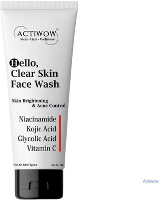 ACTIWOW Hello  Natural Deep Foam Cleanser for Smooth Skin Face Wash(100 ml)