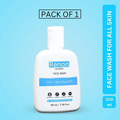 Renon Vitamin C and Snail Mucin Facewash| Sulphate and Paraben Free| All Skin Type Face Wash(100 ml)