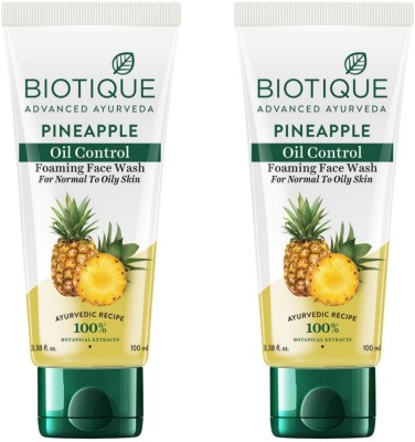 BIOTIQUE Pineapple  100 ml (Pack of 2) Face Wash(200 ml)