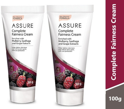 ASSURE MS Complete Fairness Cream 50g Pack of 2 Face Wash(120 g)