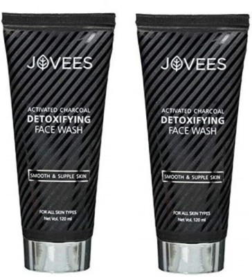 JOVEES Charcoal Detoxifying face wash (pack of 2) Face Wash(120 ml)