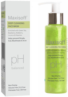 Maxisoft Deep Cleansing  100 ml | Neem & Aloe Vera | Paraben Free Face Wash(100 ml)