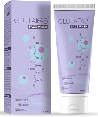 Glutafab Glutathione with Kojic Acid, Anti Pigmentation, Safe Skin Brightening & Glowing Face Wash(100 ml)